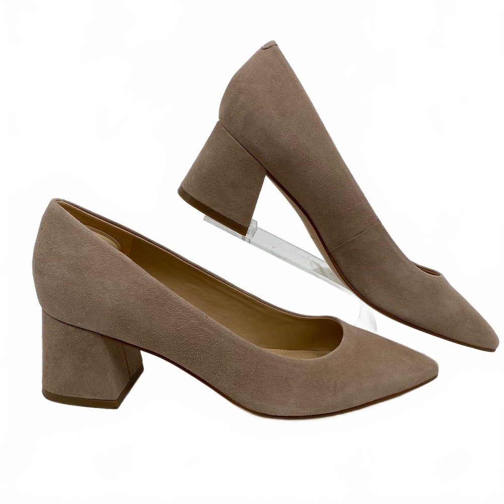Marc Fisher Tan Lewisa Suede Block Heels | Women’s US 7